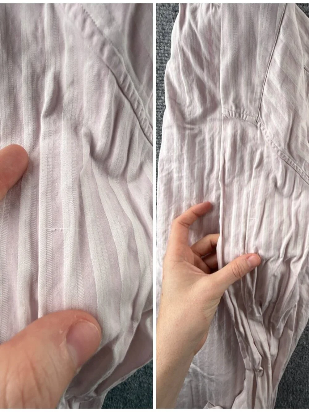 Gucci Italy Striped Pink White Long Sleeve Button Up Shirt Point Collar 15.5 Men